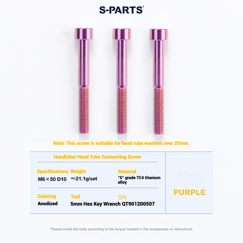 Cervélo S5 Titanium Bolt Kit – Full Frame Lightweight Upgrade Set | CNC TC4 Ti Bolts for Cervélo S5