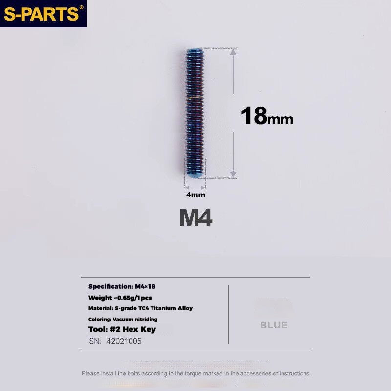 S-PARTS Titanium Derailleur Gear Screws Compatible with SRAM RED AXS