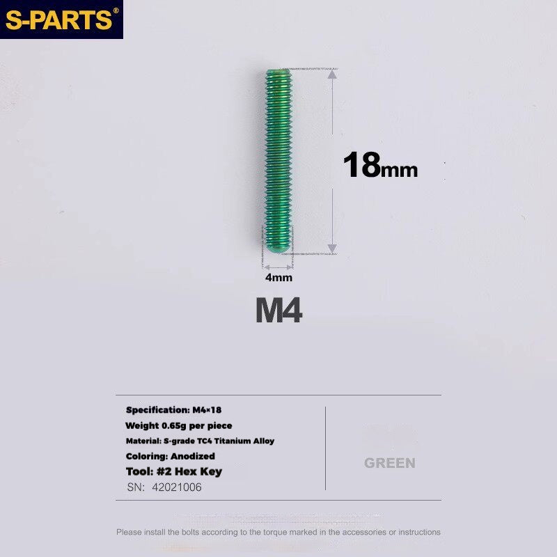 S-PARTS Titanium Derailleur Gear Screws Compatible with SRAM RED AXS