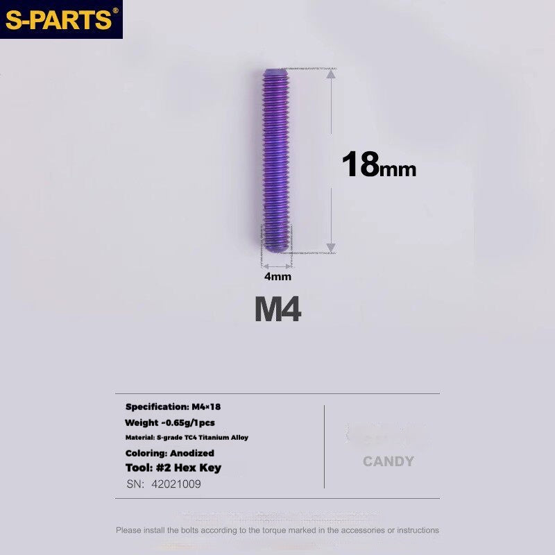 S-PARTS Titanium Derailleur Gear Screws Compatible with SRAM RED AXS