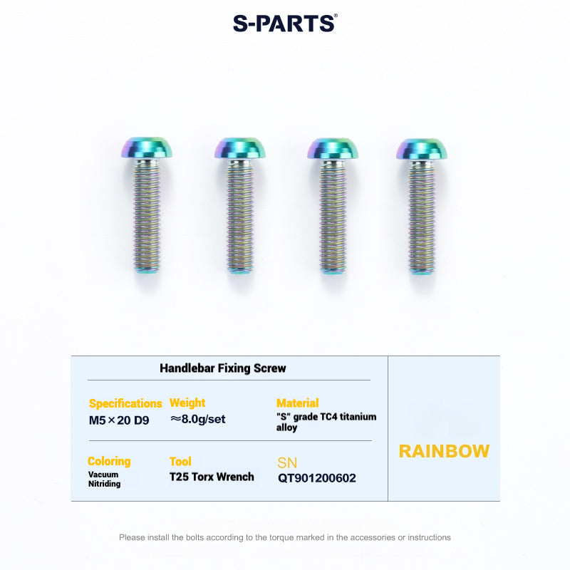 Cervélo S5 Titanium Bolt Kit – Full Frame Lightweight Upgrade Set | CNC TC4 Ti Bolts for Cervélo S5