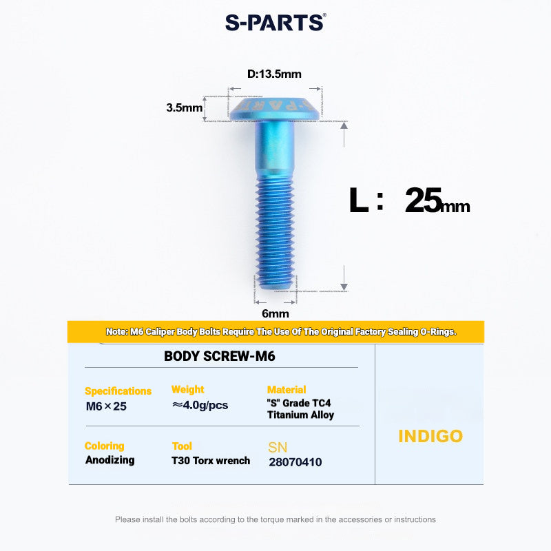 S-PARTS Titanium Bolt Kit for Shimano Ultegra Di2 R8170 Disc Brake & Shifter | Road Bike Upgrade
