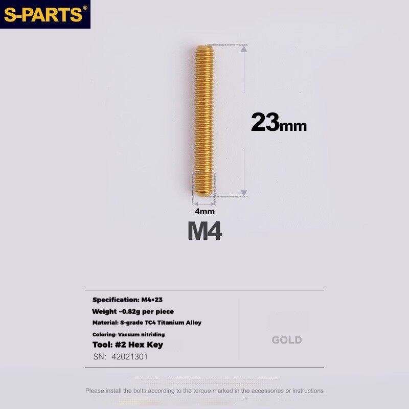 S-PARTS Titanium Derailleur Gear Screws Compatible with SRAM RED AXS