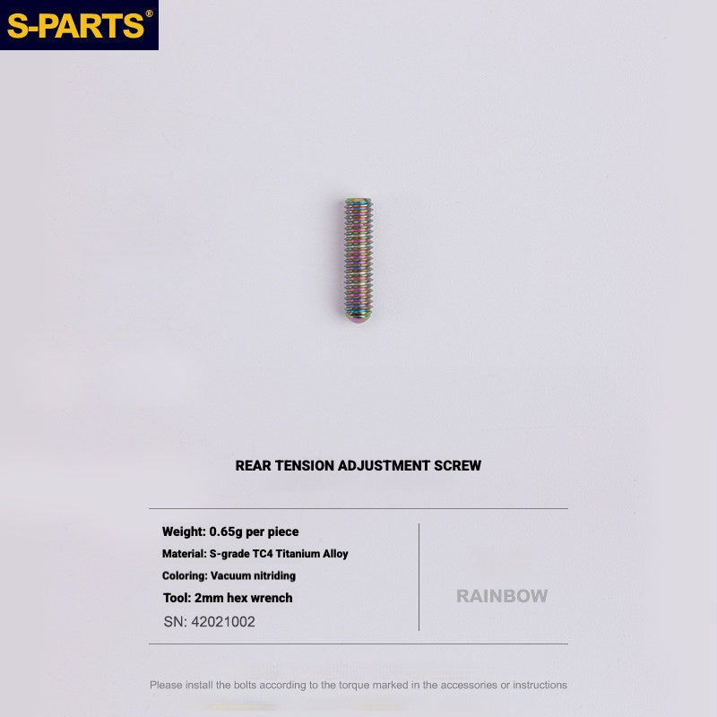 Shimano Road Titanium Bolt Kit – S-PARTS Drivetrain Screws for R8050 / R8150 / R9250