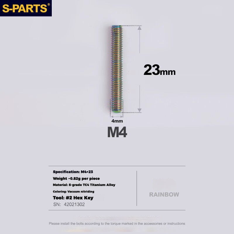 S-PARTS Titanium Derailleur Gear Screws Compatible with SRAM RED AXS