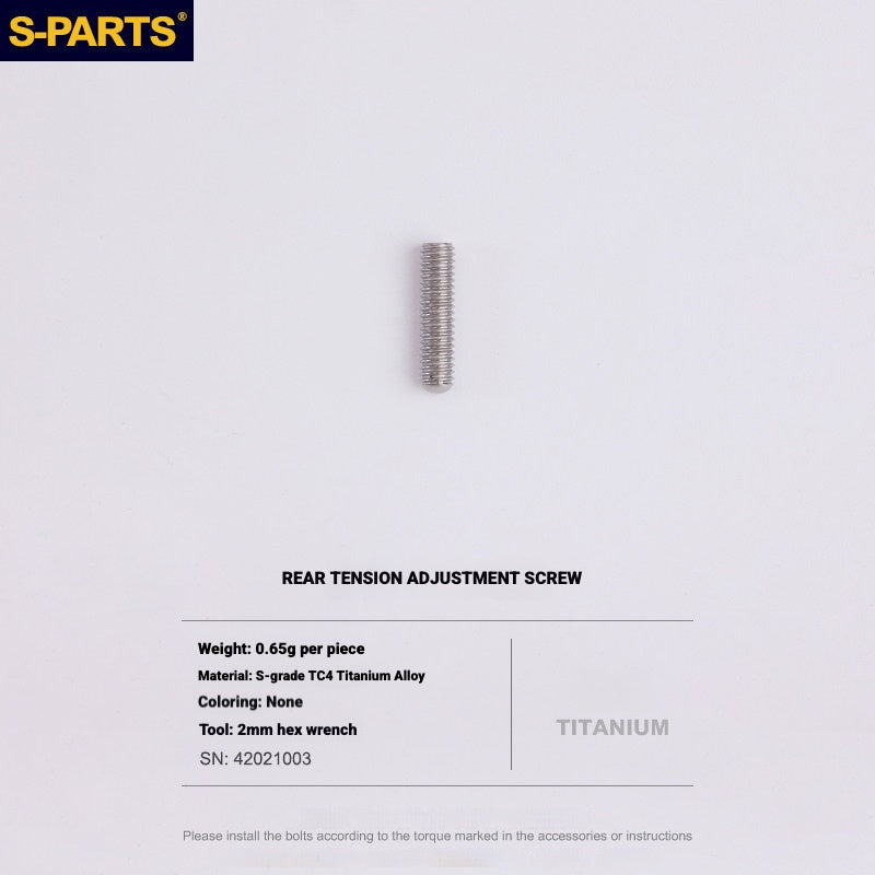 Shimano Road Titanium Bolt Kit – S-PARTS Drivetrain Screws for R8050 / R8150 / R9250