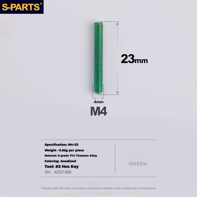 S-PARTS Titanium Derailleur Gear Screws Compatible with SRAM RED AXS