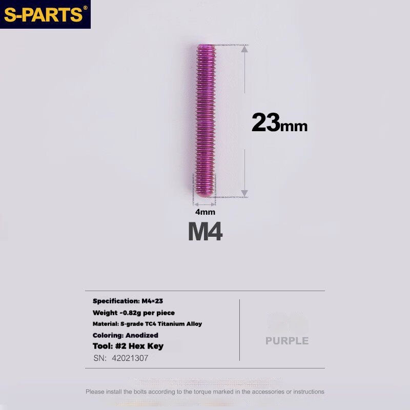 S-PARTS Titanium Derailleur Gear Screws Compatible with SRAM RED AXS