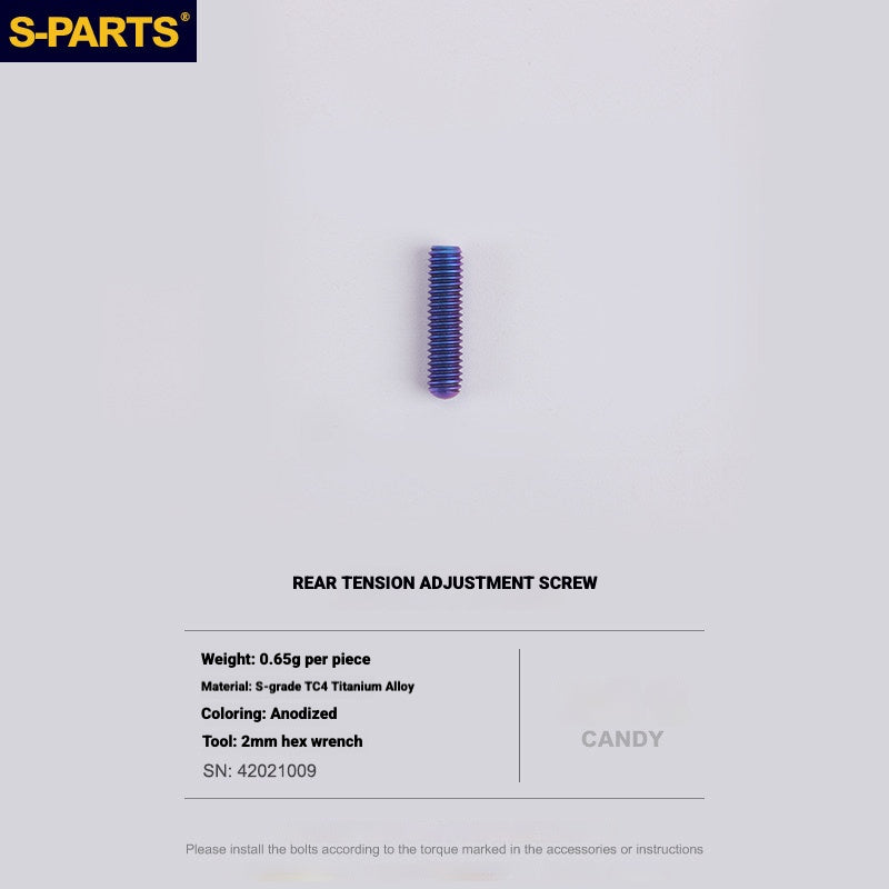 Shimano Road Titanium Bolt Kit – S-PARTS Drivetrain Screws for R8050 / R8150 / R9250