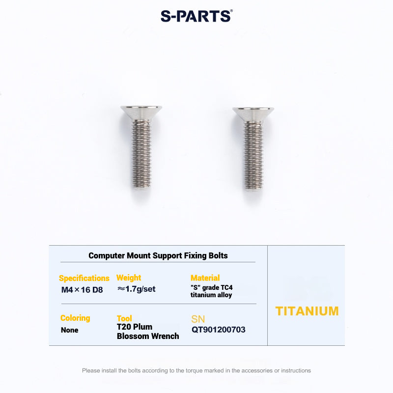 Cervélo S5 Titanium Bolt Kit – Full Frame Lightweight Upgrade Set | CNC TC4 Ti Bolts for Cervélo S5