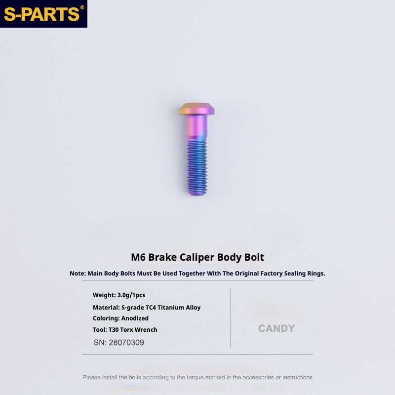 S-PARTS 로드 바이크 디스크 브레이크 티타늄 합금 나사 세트, SRAM RED Force Rival 12단 AXS용
