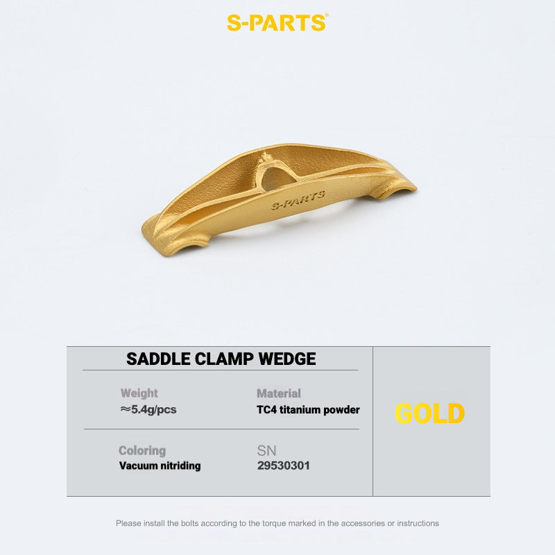 S-PARTS Titanium Saddle Clamp Bolt Kit for Cannondale SystemSix Gen 5 – 3D Printed Lightweight Upgrade