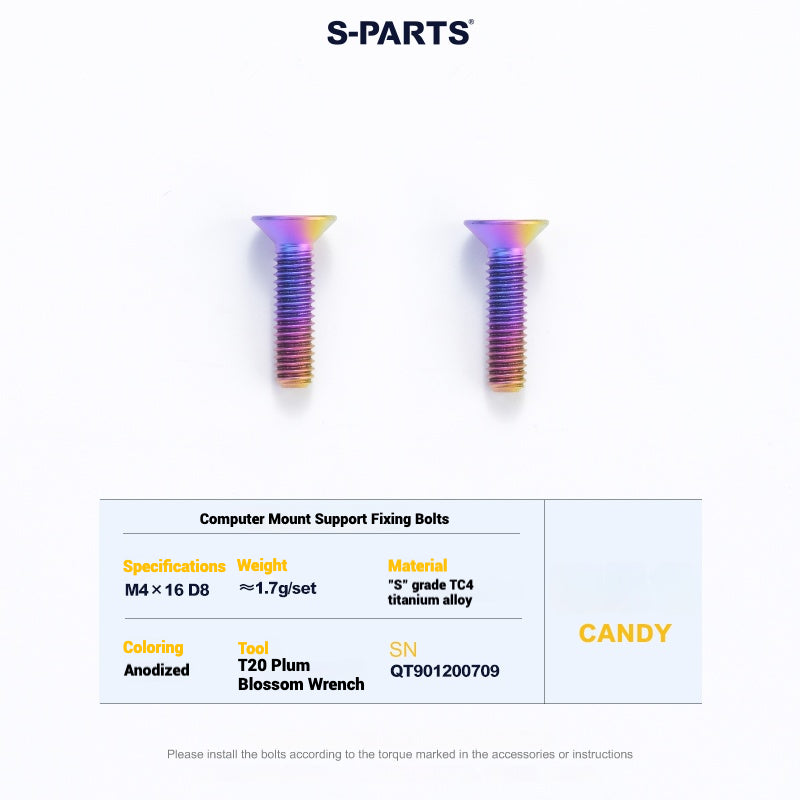 Cervélo S5 Titanium Bolt Kit – Full Frame Lightweight Upgrade Set | CNC TC4 Ti Bolts for Cervélo S5