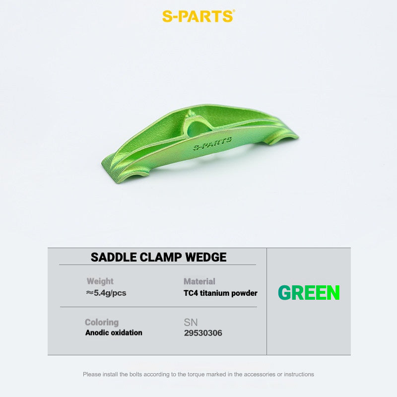 S-PARTS Titanium Saddle Clamp Bolt Kit for Cannondale SystemSix Gen 5 – 3D Printed Lightweight Upgrade