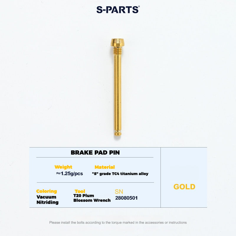 S-PARTS Titanium Bolt Upgrade Kit for SRAM MAVEN Brakes | CNC Precision | Lightweight | Full Color Options
