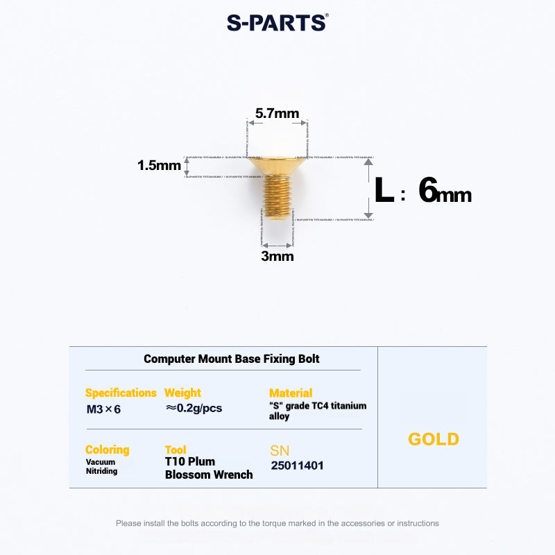 Cervélo S5 Titanium Bolt Kit – Full Frame Lightweight Upgrade Set | CNC TC4 Ti Bolts for Cervélo S5