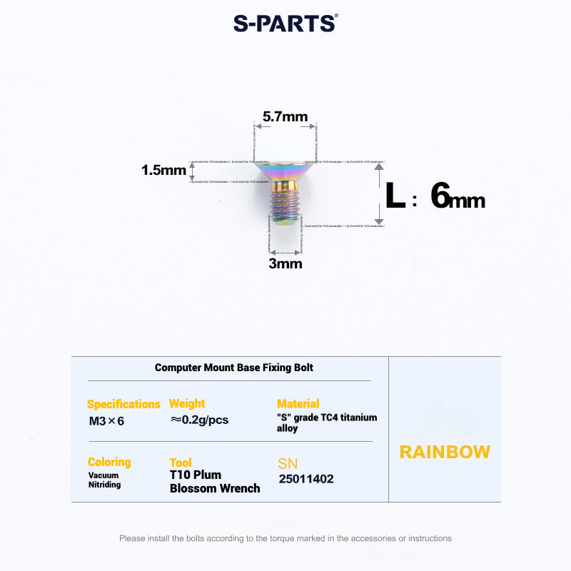 Cervélo S5 Titanium Bolt Kit – Full Frame Lightweight Upgrade Set | CNC TC4 Ti Bolts for Cervélo S5
