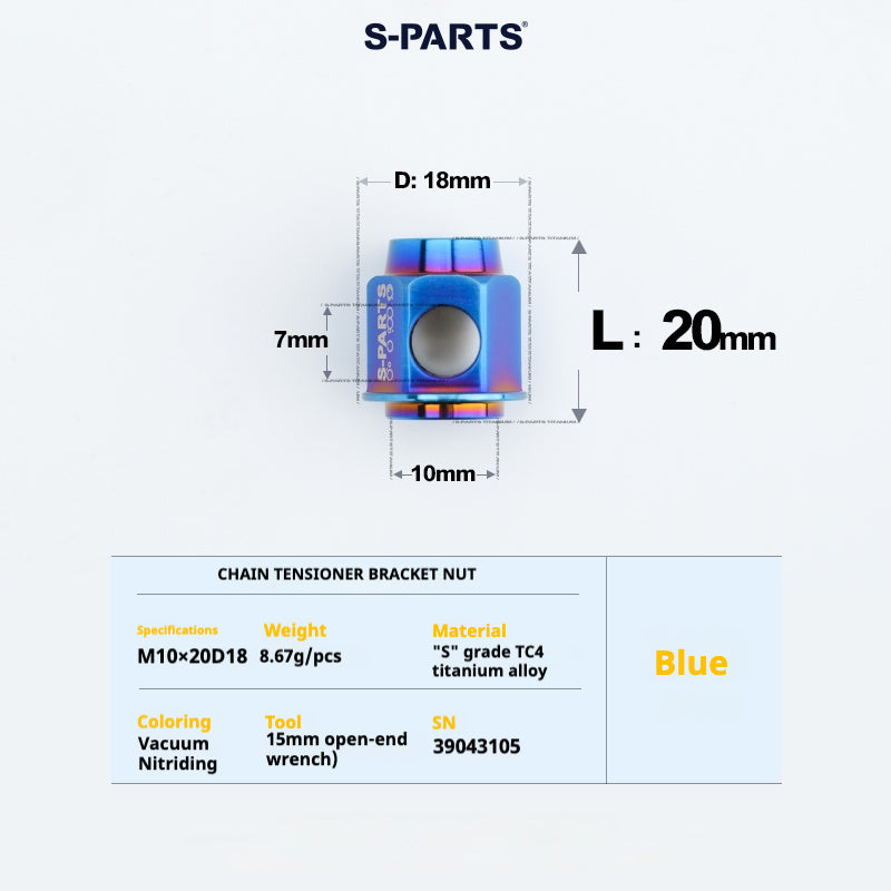 S-PARTS Titanium Bolt Upgrade Kit for Brompton | TC4 CNC Lightweight Frame & Hinge Hardware Set