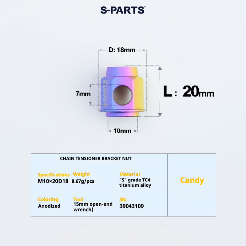 S-PARTS Titanium Bolt Upgrade Kit for Brompton | TC4 CNC Lightweight Frame & Hinge Hardware Set