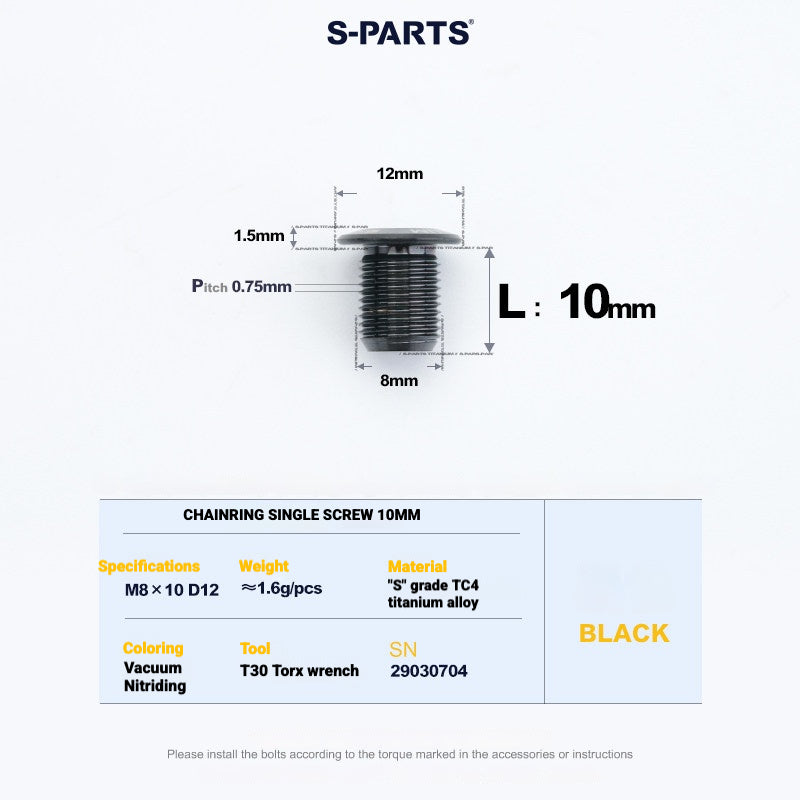 Shimano Road Titanium Bolt Kit – S-PARTS Drivetrain Screws for R8050 / R8150 / R9250
