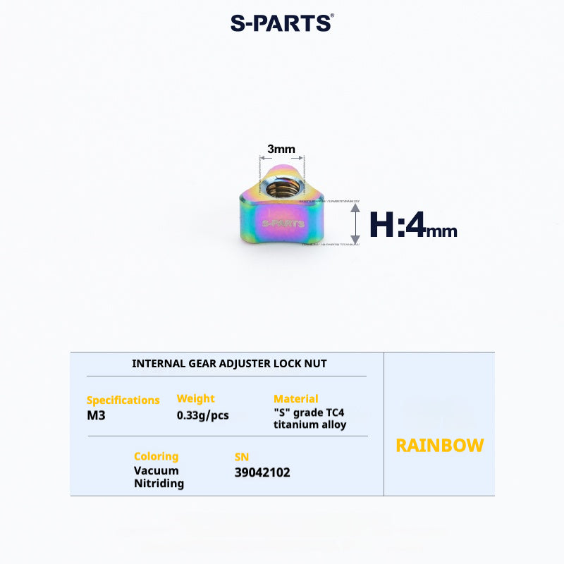 S-PARTS Titanium Bolt Upgrade Kit for Brompton | TC4 CNC Lightweight Frame & Hinge Hardware Set