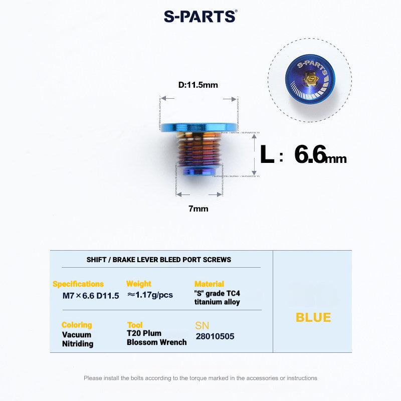 Shimano Dura-Ace R9270 Titanium Disc Brake Bolt Kit