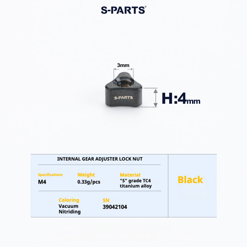 S-PARTS Titanium Bolt Upgrade Kit for Brompton | TC4 CNC Lightweight Frame & Hinge Hardware Set