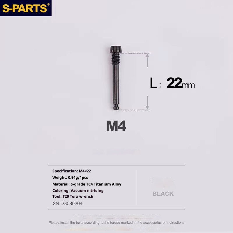 S-PARTS 로드 바이크 디스크 브레이크 티타늄 합금 나사 세트, SRAM RED Force Rival 12단 AXS용
