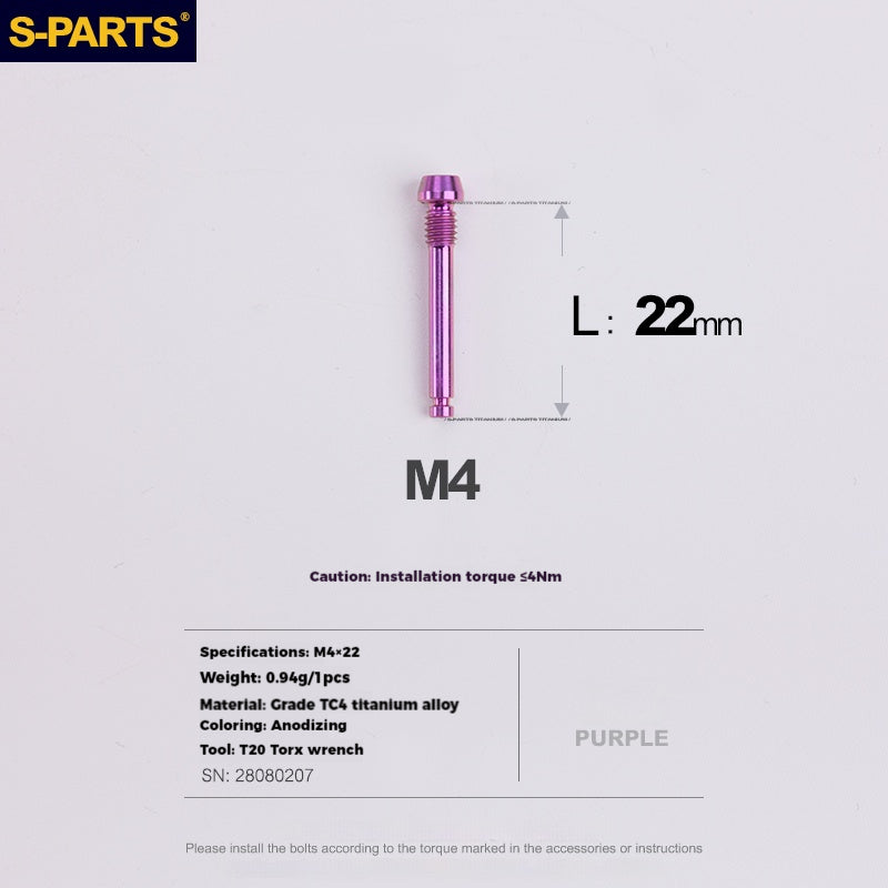 S-PARTS 로드 바이크 디스크 브레이크 티타늄 합금 나사 세트, SRAM RED Force Rival 12단 AXS용
