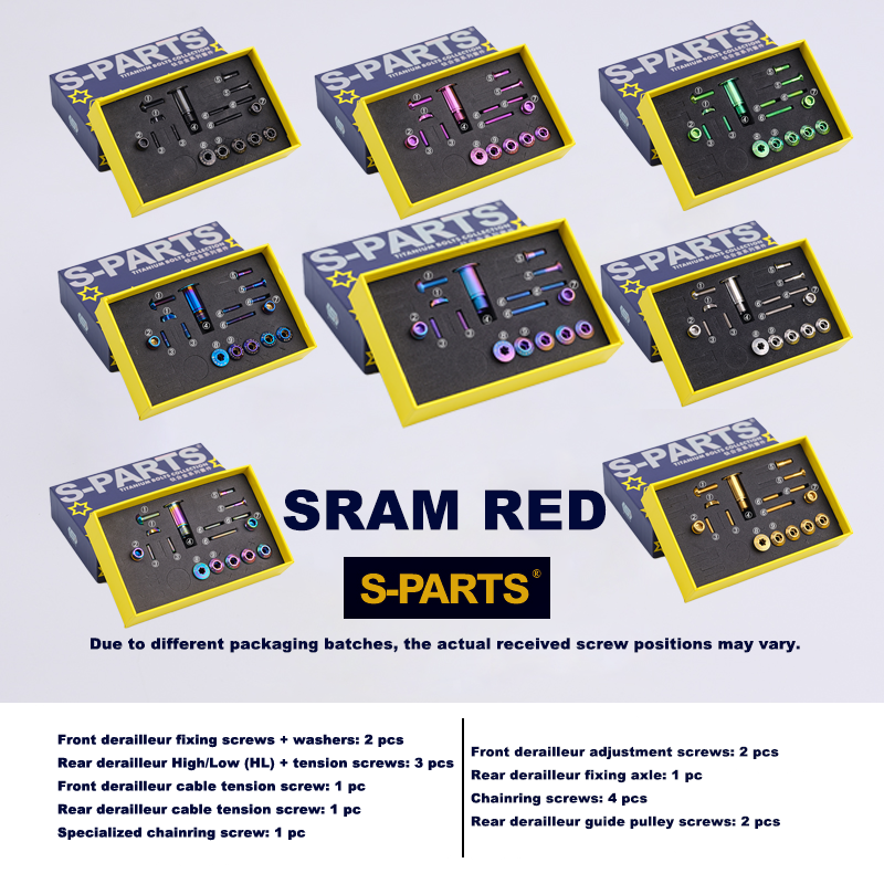 S-PARTS Titanium Screws for Sram Red Force Road Bike eTap RIVAL22 Speed