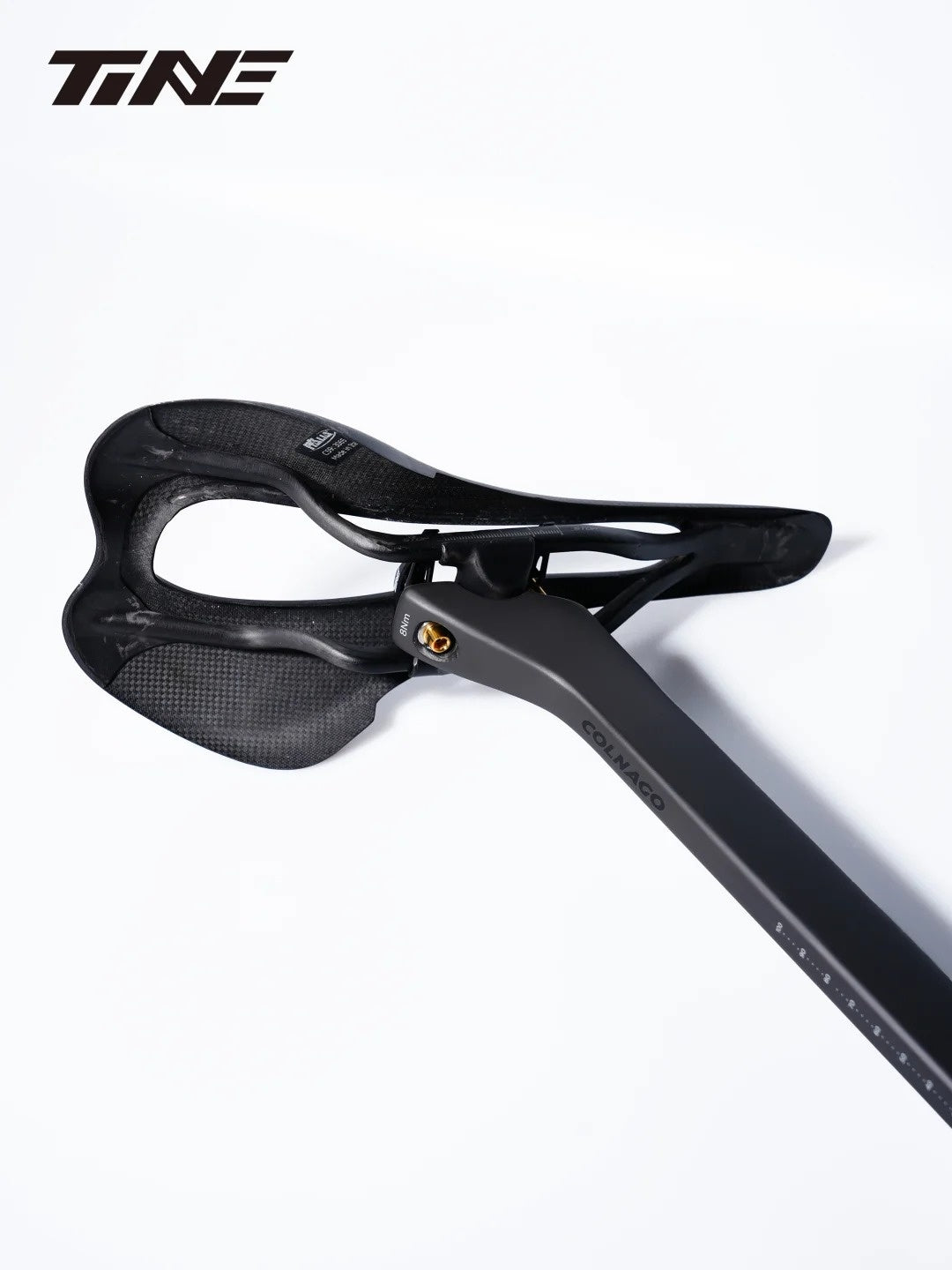 TiNE Ultra-Light Titanium Seat Clamp Kit for Colnago V5RS Seatpost | 20.8g Lightweight Leveling Saddle Rail Assembly