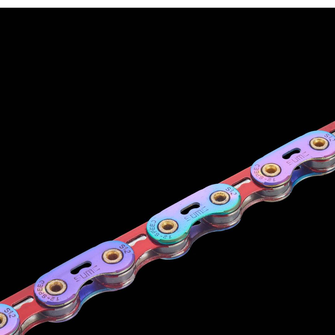 SUMC S12SLPRO 12-Speed Hollow Crescent Chain – Dual-Color Design, Compatible with Shimano 12s