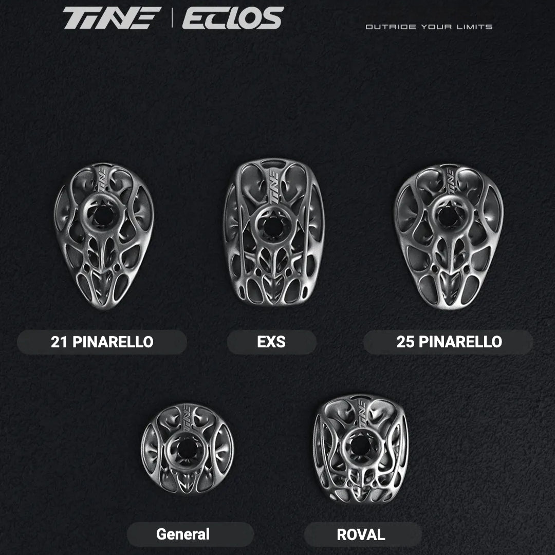 TiNE × Eclos Titanium Headset Top Cap for Pinarello 2021 / 2025 BESO Topology Ultralight