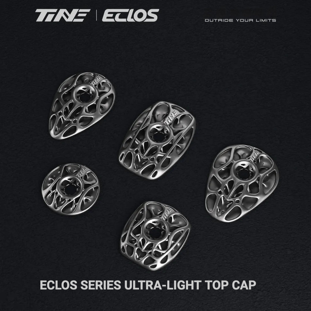 TiNE × Eclos Titanium Headset Top Cap for Pinarello 2021 / 2025 BESO Topology Ultralight