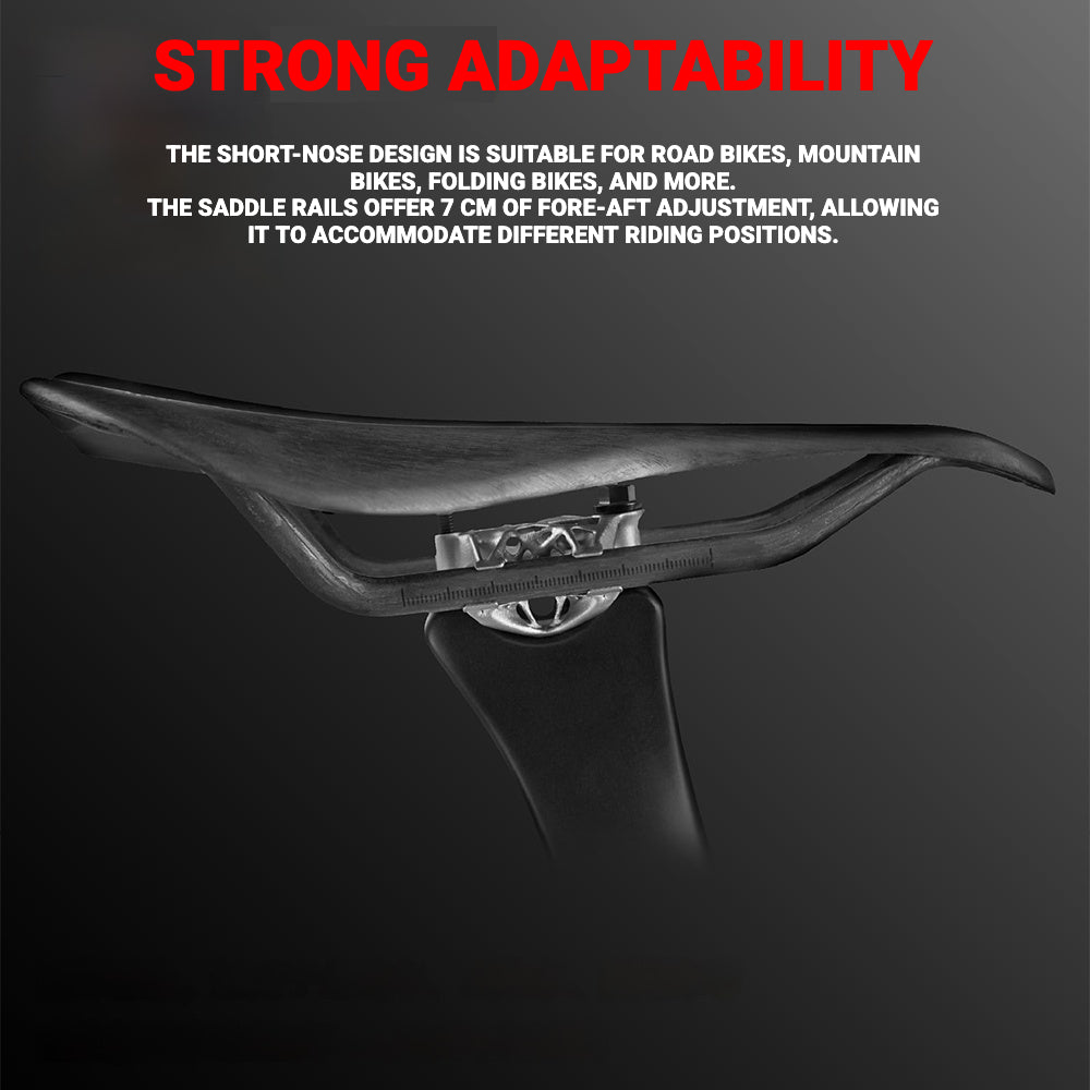 82g Ultra-Light Full Carbon Short-Nose Saddle｜INCOLOR RC-1｜Ultimate Weight-Reduction Upgrade