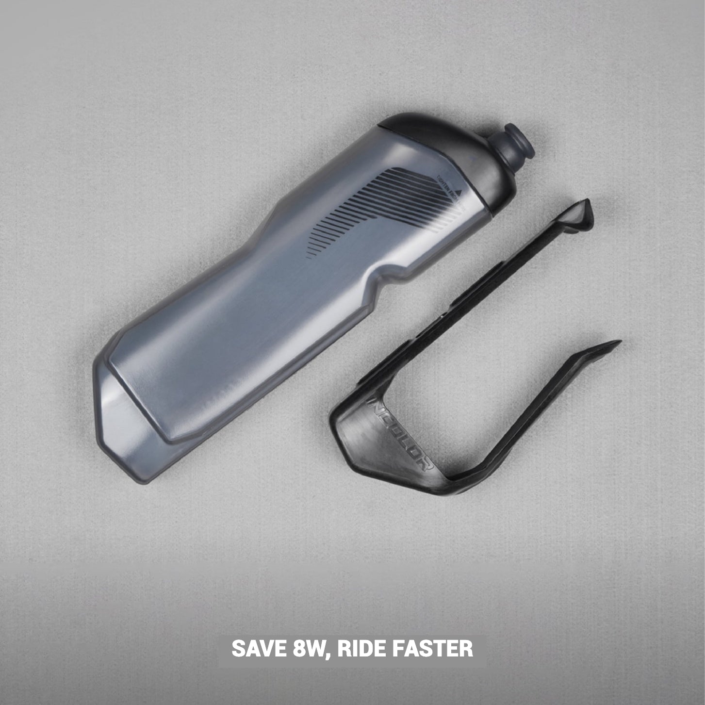 INCOLOR Aero Cycling Bottle & Carbon Cage｜Aero Water Bottle｜Save Up to 8W｜600ml / 620ml｜Bottle + Cage Set Options