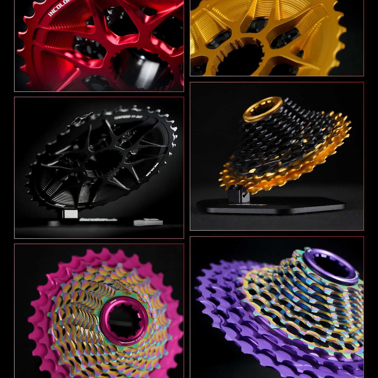 INCOLOR ZONEY 12-Speed Lightweight Road Bike Cassette 11–30T｜High Efficiency｜Multi-Color Options